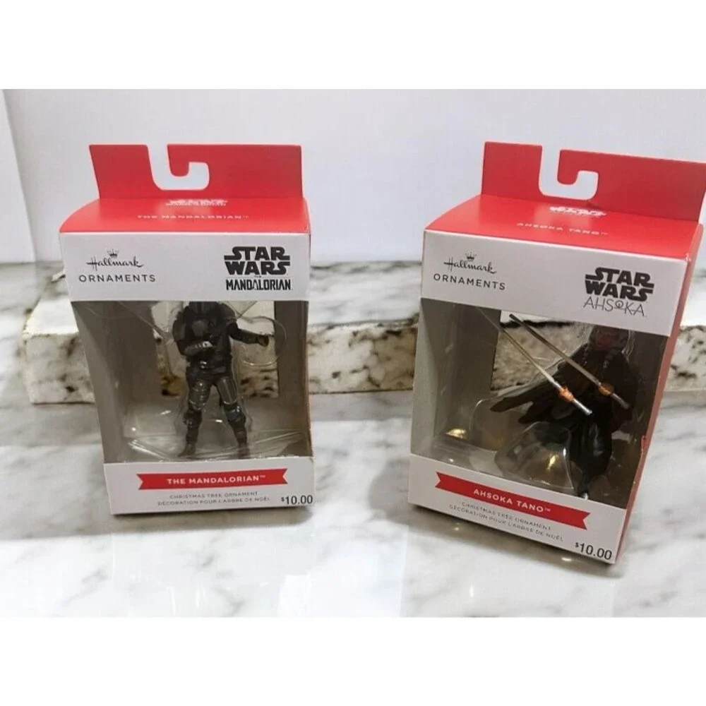Hallmark Star Wars: The Mandalorian & Ahsoka Tano Christmas Ornament Set